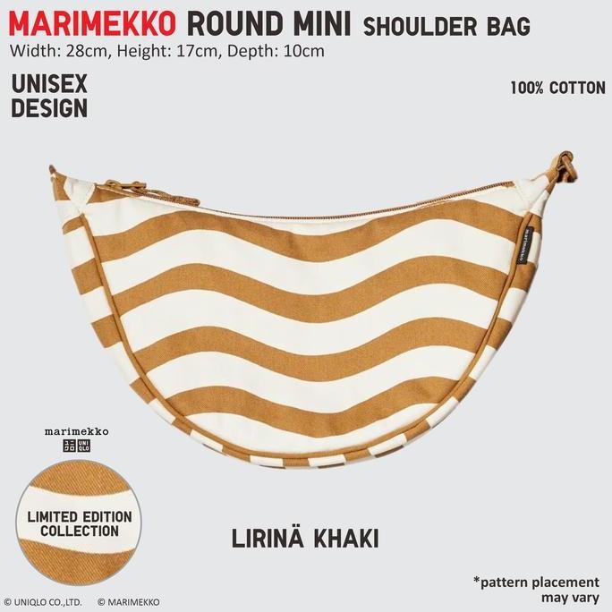 Marimekko Round Mini Shoulder Bag Uniqlo Round Mini Tas Bahu Bulat Original Uniqlo Marimekko (Best Q