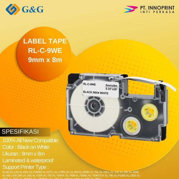 

Refill Pita Ez Label Tape Untuk Casio 9 Mm G&G New Stok