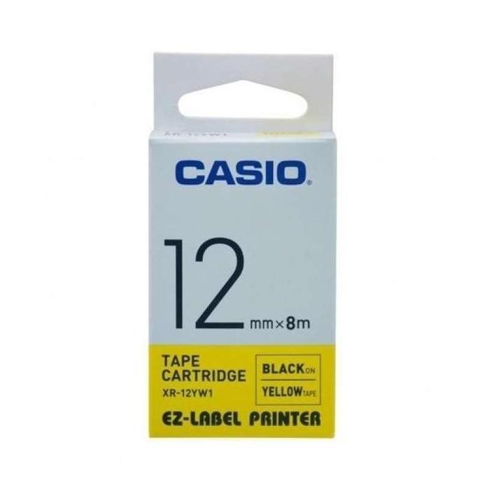 

Ez-Label Printer Casio 12 Mm Black Ink Yellow New Stok