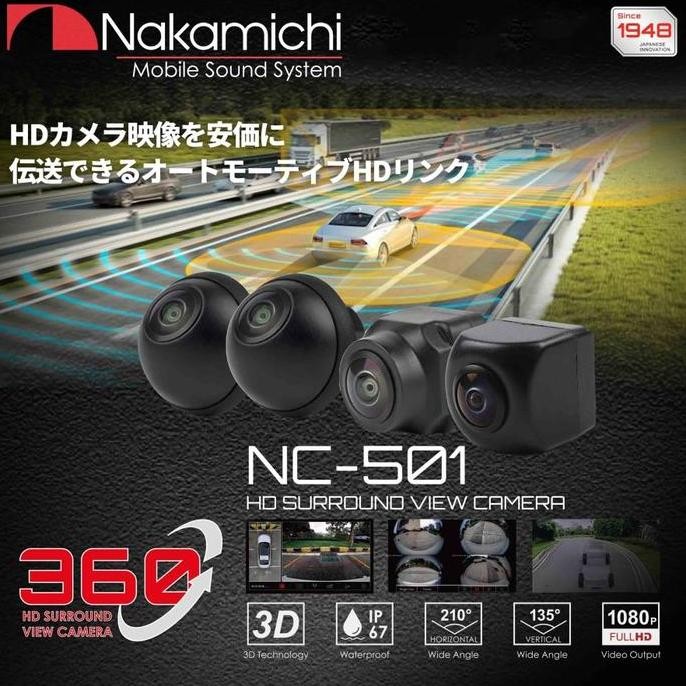 Tersedia Kamera 360 Nakamichi/Kamera Nakamichi 360/Nakamichi NC - 501/Kamera Mobil Nakamichi/Kamera 