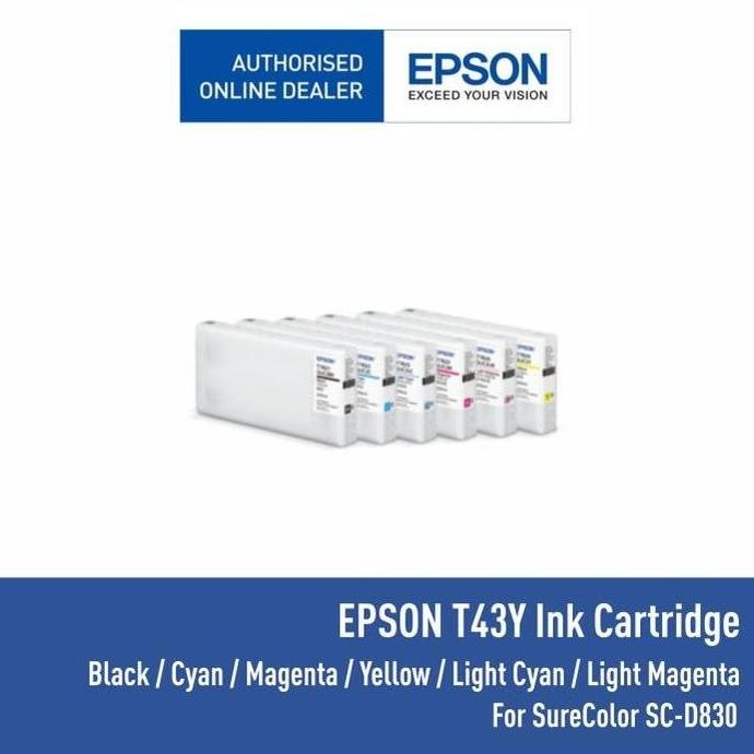 Tinta Catridge Epson  T43Y T-43Y 43Y Surelab Sl-D830 Sl D830 Original New Stok