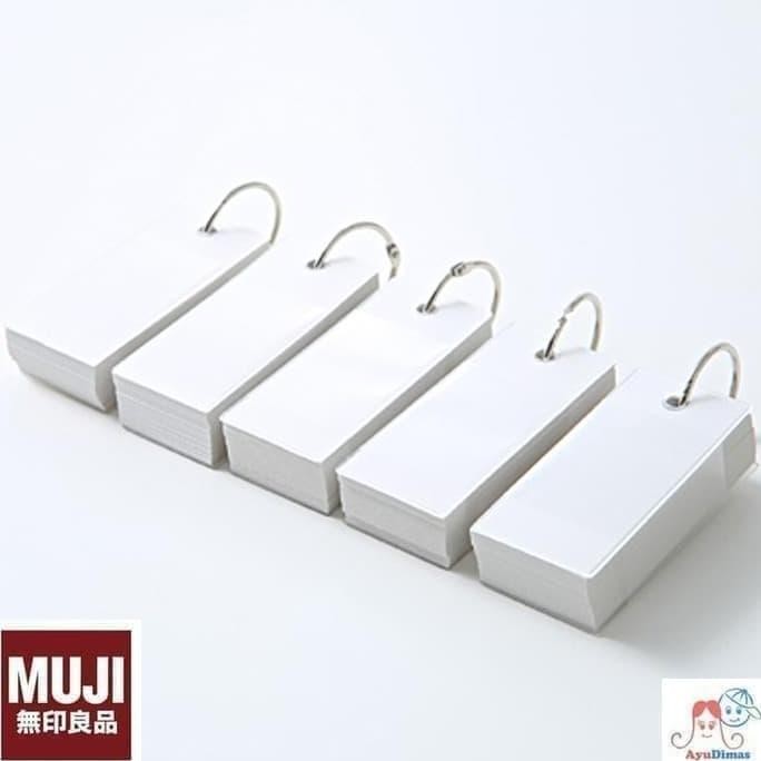 

BEBAS ONGKIR - MUJI - PP Cover Word Cards - Key Ring Memo Block - Flashcard