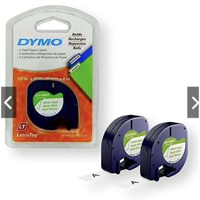 

2 Original Asli Biji Dymo 10697 Lt Tape Cartridge Pita Dymo Letratag New Stok