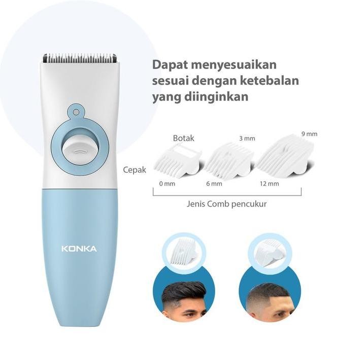 TERLARIS - KONKA Hair clipper mesin cukur rambut elektrik gunting rambut listrik