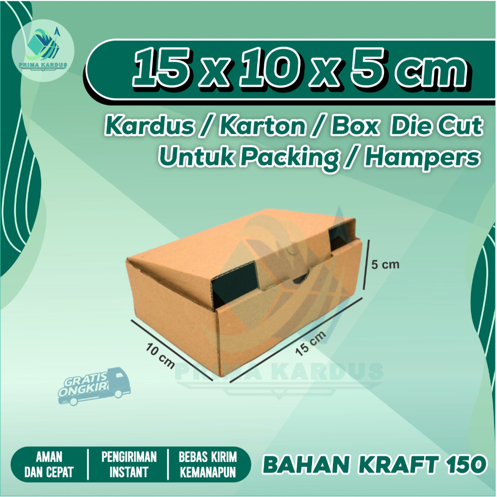 

Kardus Packing Die Cut 15 x 10 x 5 | Box Hampers | Karton Packing