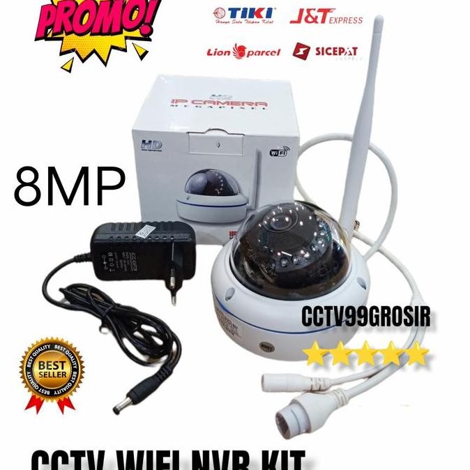 Tersedia Ip Kamera Indoor NVR Kit 8MP Full HD Khusus Nvr kit Ip Pro