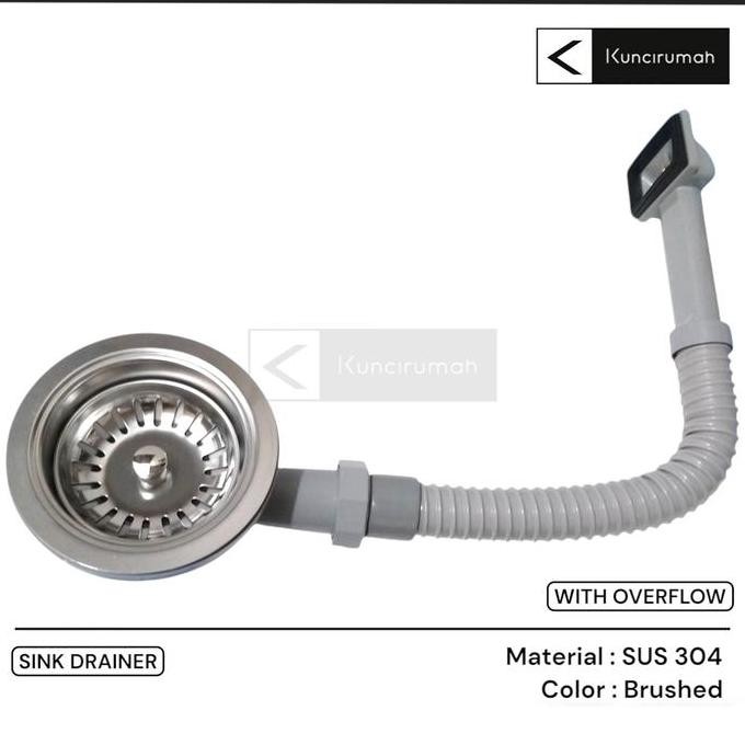 Afur bak cuci overflow modena Drainer sink BCP blanco Avur Saringan cuci piring elite stainless stee