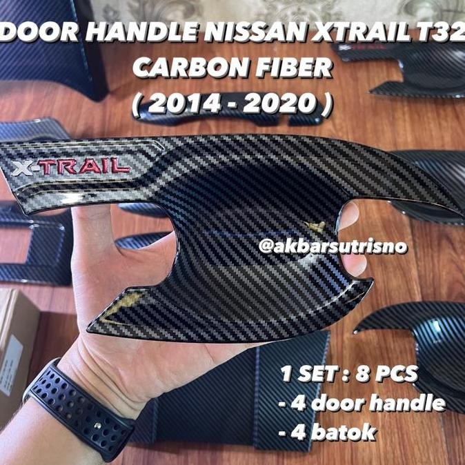 DOOR HANDLE NISSAN XTRAIL T32 CARBON FIBER || COVER DOOR HANDLE NISSAN XTRAIL T32
