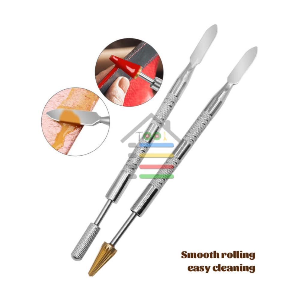 

DUAL HEAD BRUSH PEN ROLLER PENGOLES CAT KULIT EDGE 2IN1 AST