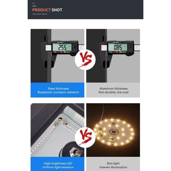 Garansi 10 TahunLampu Tiang Tenaga Surya Lampu Dinding Persegi Pintu Gerbang Taman Villa Rumah Tangg