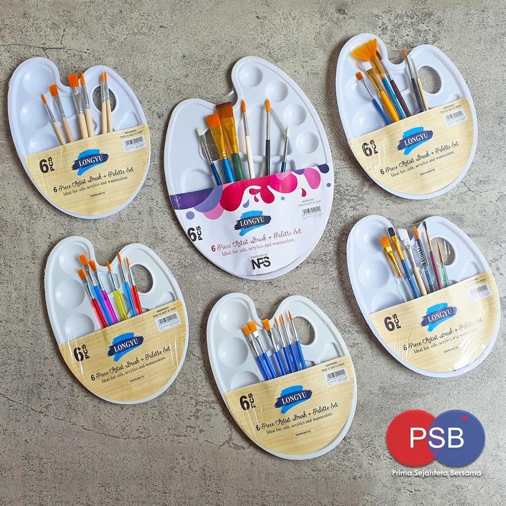 

Kuas Palet Lukis Set / Paket Lukis / Art Brush Set AST