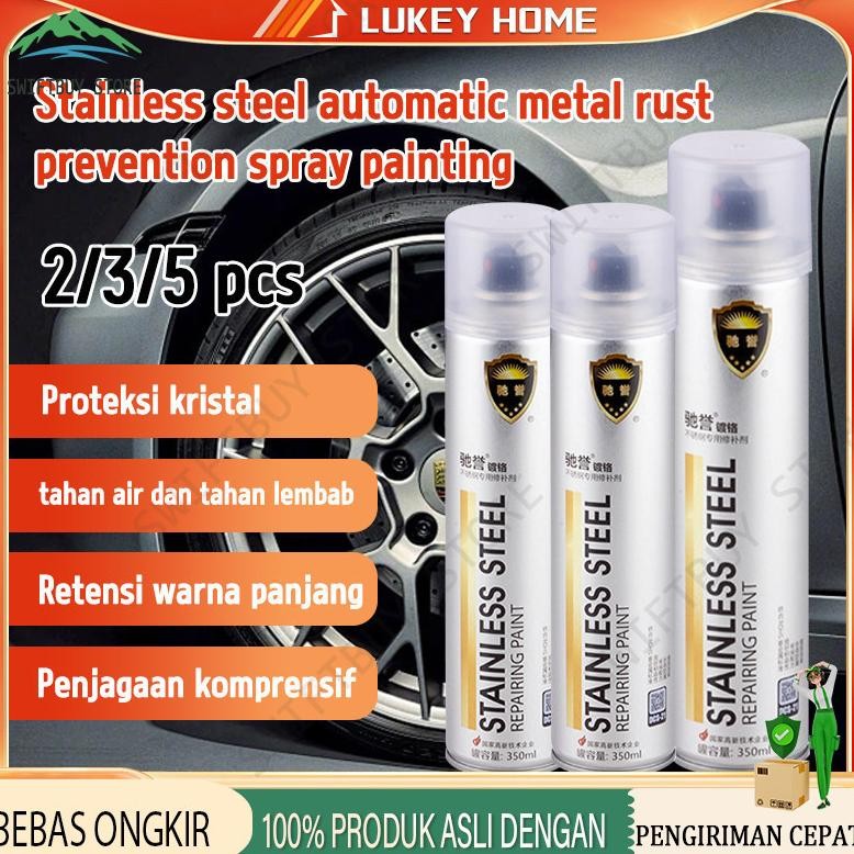 

HOTSTOCK 350 ML Cat Semprot Chrome Sapporo Chrome Spray Paint Anti Karat Warna Stainless AST