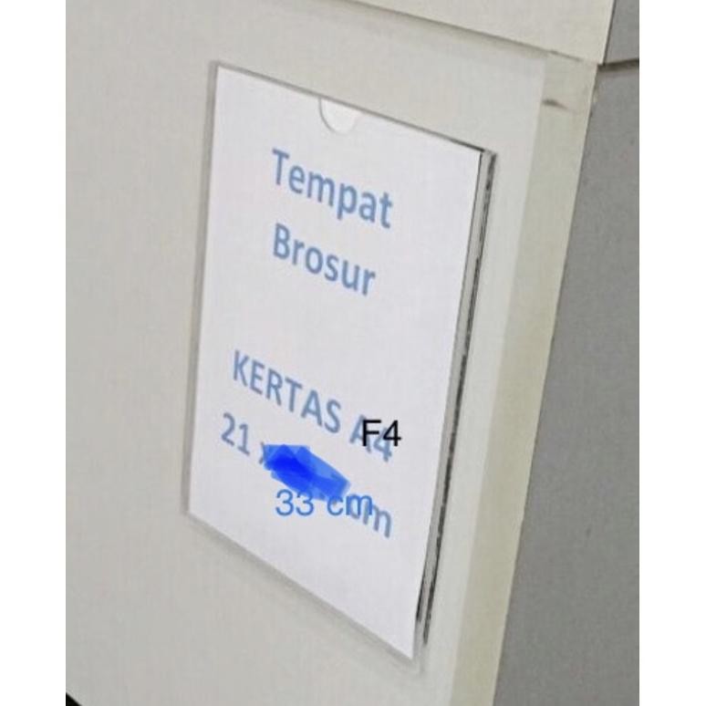 

acrylic akrilik frame list F4 33 cm x 21 cm 2mm AST