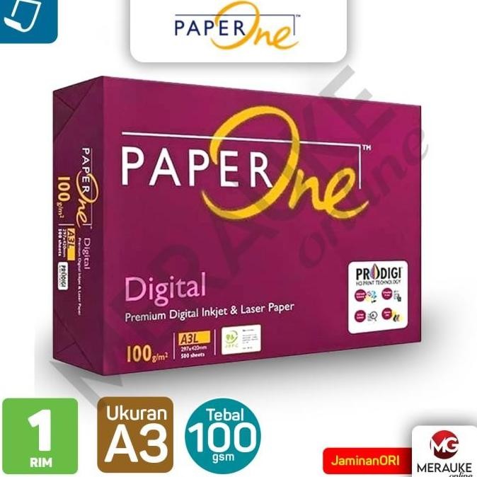 

Kertas HVS Paper One A3 100 GSM (Isi 500 Lembar)