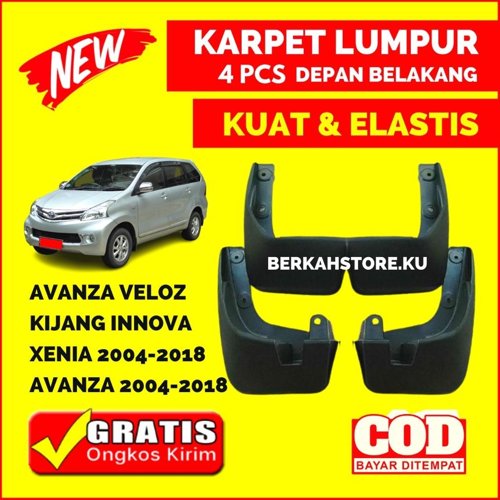 Mud Guard Avanza Xenia R Veloz Innova Tahun 2004 - 2018 Kuat dan Elastis Karpet Lumpur Mobil All New