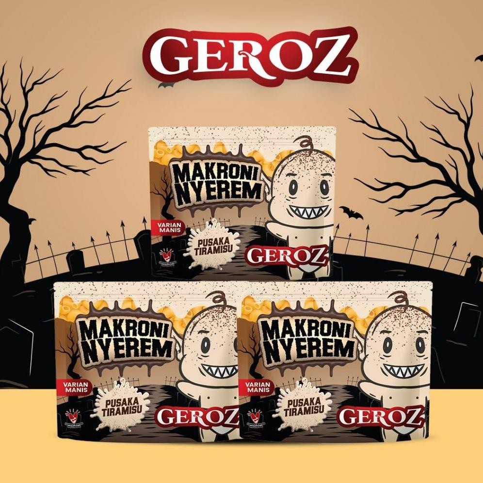 

Geroz - Varian Manis - Makroni Nyerem Rasa Tiramisu Isi 3
