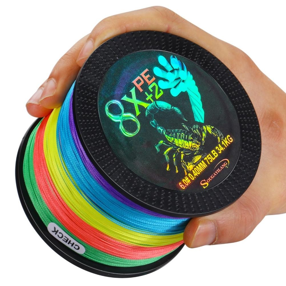 Sougayilang PE X8 500M Senar Pancing Kuat Dan Anti Keriting ided Benang PE Benang PE Pancing