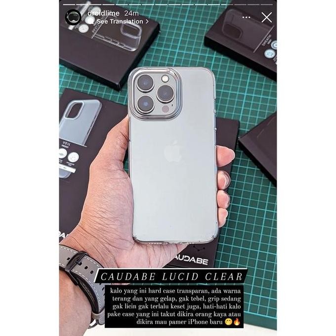 Caudabe Lucid Clear Case Iphone 13 Pro Max 13 Casing Magsafe Original