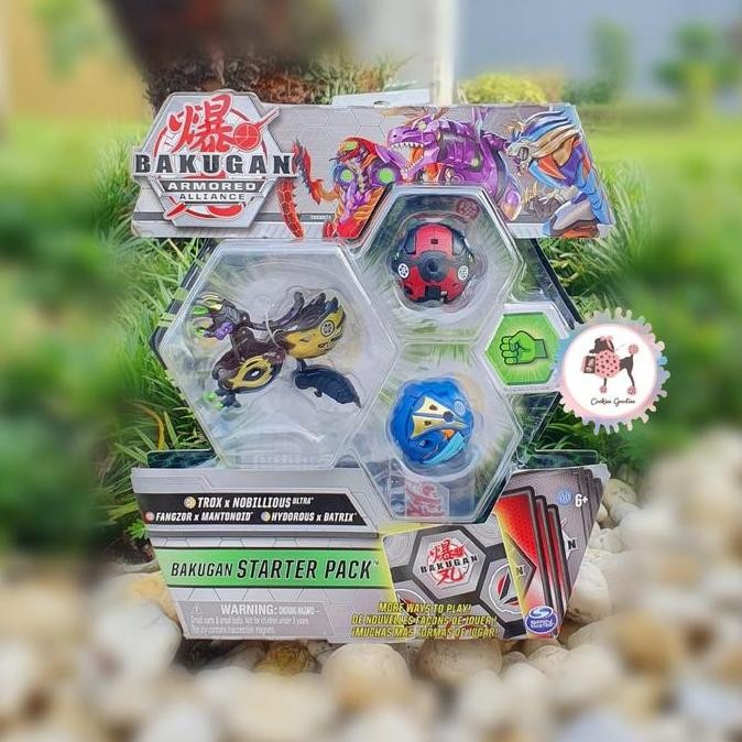 Bakugan Armored Alliance Starter 3pk - Fused Trox x Nobilious Ultra