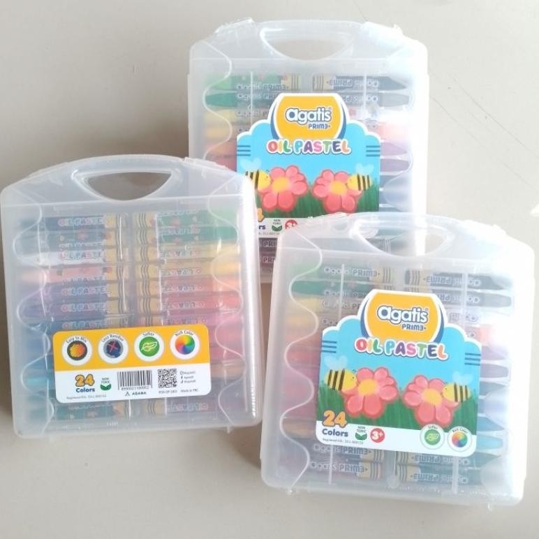 

Crayon Oil Pastel Agatis Prime 24 Warna Hexagonal ( Set ) [ Original ] AST