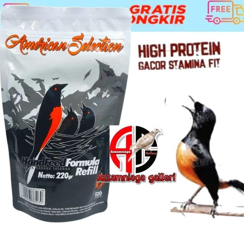 READY STOCK AMS AMERICAN SELECTION HAND FEED FORMULA PAKAN BURUNG MURAI PAKAN LOLOHAN BURUNG MURAI