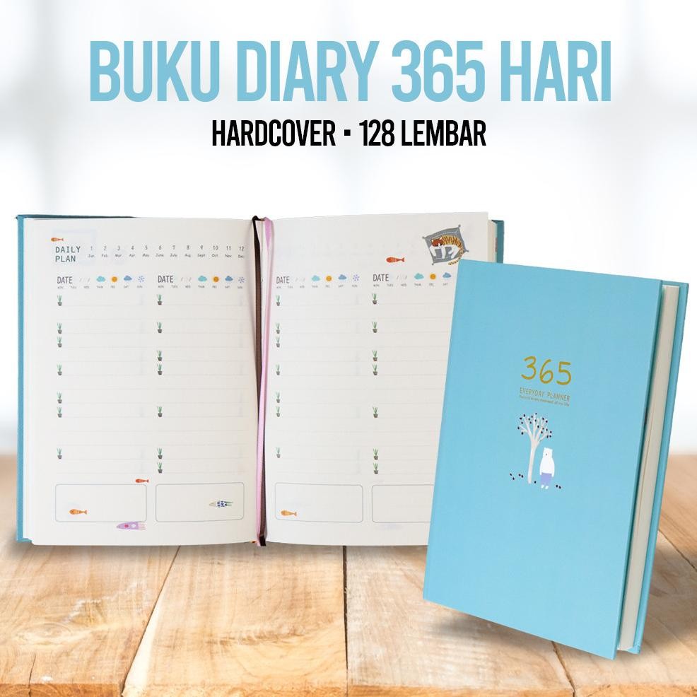 

DingDongTu Buku Diary 365 Hari Daily Journal Hard Cover 128 Pages - DDT-4083 AST