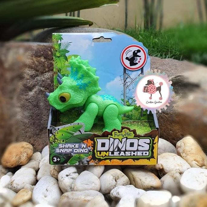 Dinos Unleashed Shake n Snap Dino - Triceratops