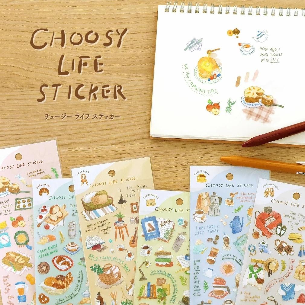 

Mindwave Choosy Life Sticker Flake Die Cut Stiker Dekorasi Journal Decor Stickers Limited Edition AST