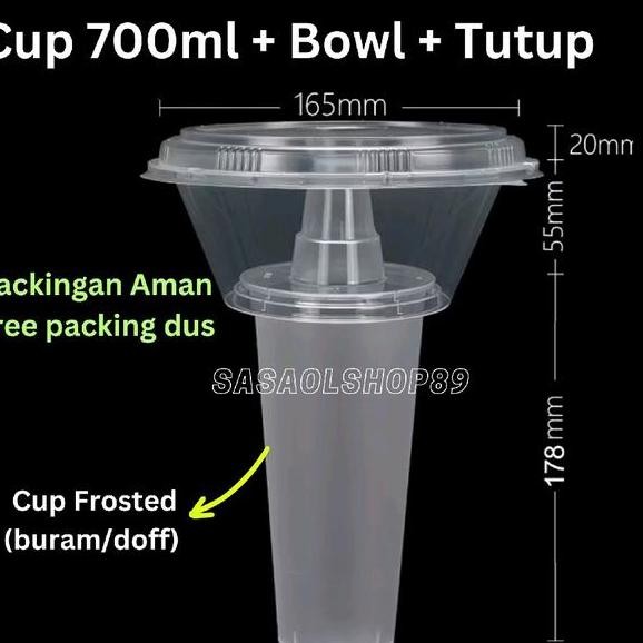 Cup Sna Tray Bowl 10Pcs Mangkok Cup Cup Injeksi Gelas Plastik Thinwall