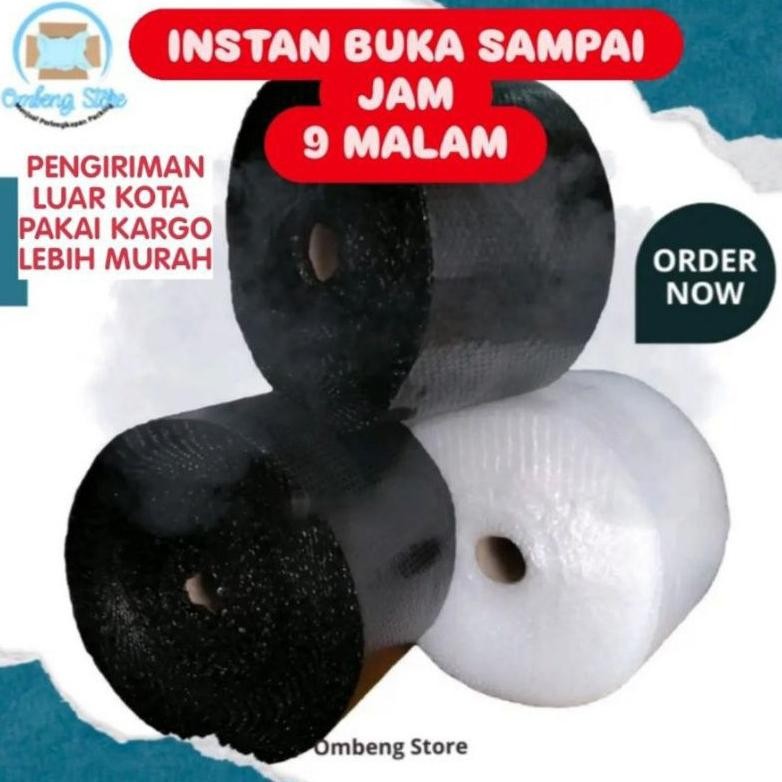 

PLASTIK BUBBLE WRAP TEBAL ROLL SEDANG PACKING 50 meter x 40 cm AST