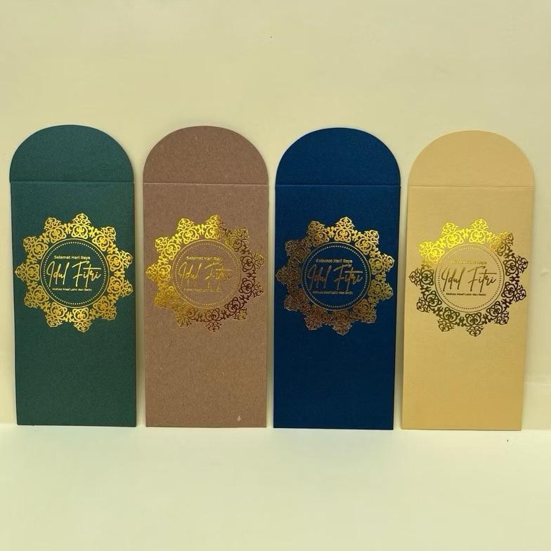 

( 5 pcs ) Amplop Lebaran Selamat Hari Raya Idul FItri Premiun Gold Eid Mubarak Mewah AST