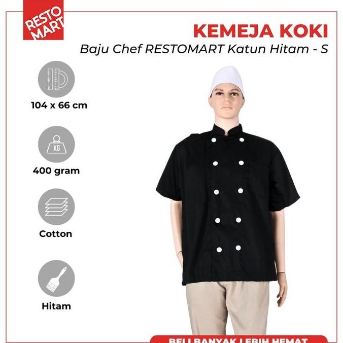 Seragam Chef/Baju Chef/Kemeja Koki RESTOMART Katun(1394171)