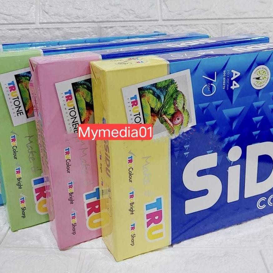 

Kertas HVS Warna A4 70 gsm SIDU - Kertas Warna 500 lembar AST