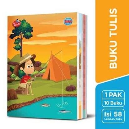 

Buku Tulis SIDU 58 Lembar - per pack - isi 10 Buku (Buku ukuran standard/pendek) AST