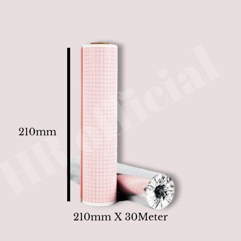 

kertas ekg ecg ukuran 210mm X 30meter AST