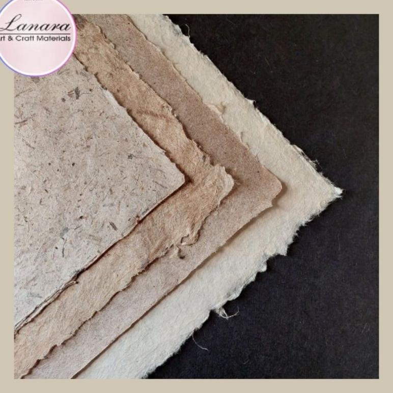 

Kertas Daur Ulang Abaca Natural A2 craft paper untuk kolase dekorasi mahar craft Kerajinan Prakarya AST