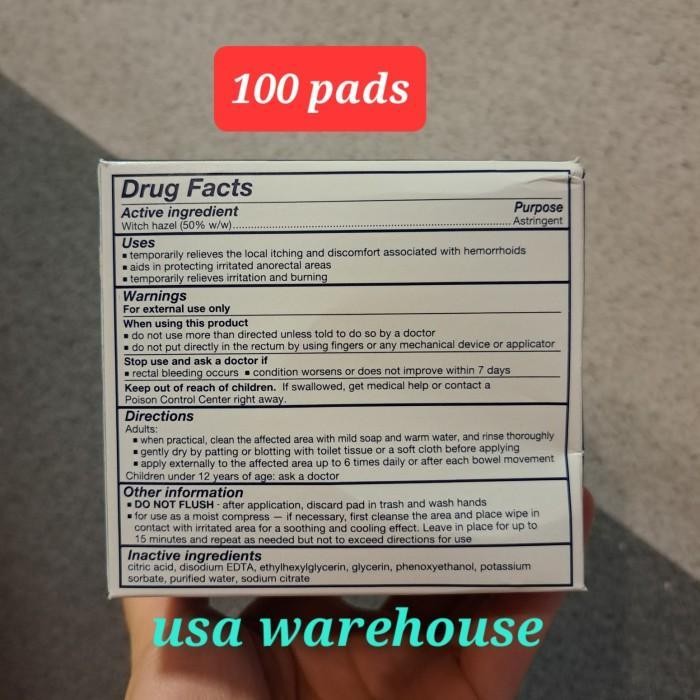 Tucks Medicated Cooling Hemorrhoid Pad Witch Hazel Ambeien Wasir - 100 Original Dan Terpercaya
