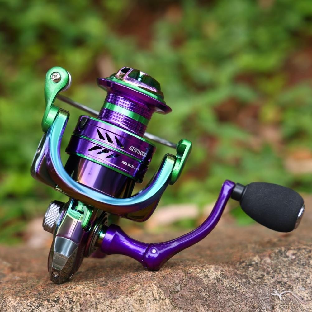 Sougayilang Power Handle Reel Pancing Full Metal 1000-5000 5.2:1 Max 10KG Aluminium Reel Rill