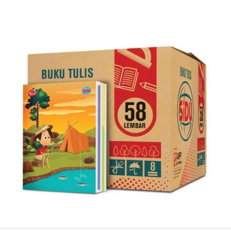 

( 24 Pak ) Buku Tulis Sidu 58 Lembar Kartonan AST
