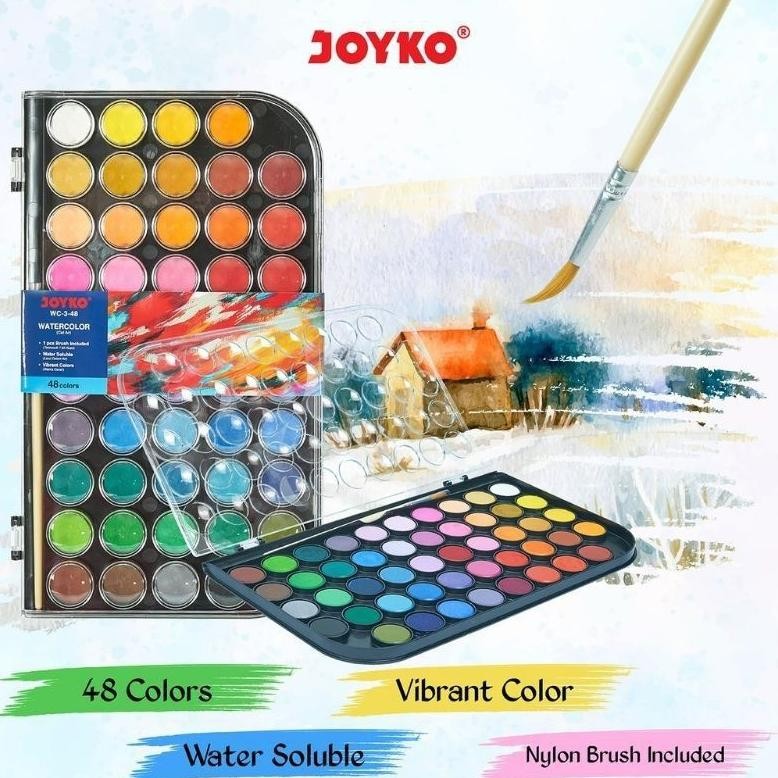 

Cat Air Joyko WC-3-48 Water Color 48 Warna AST