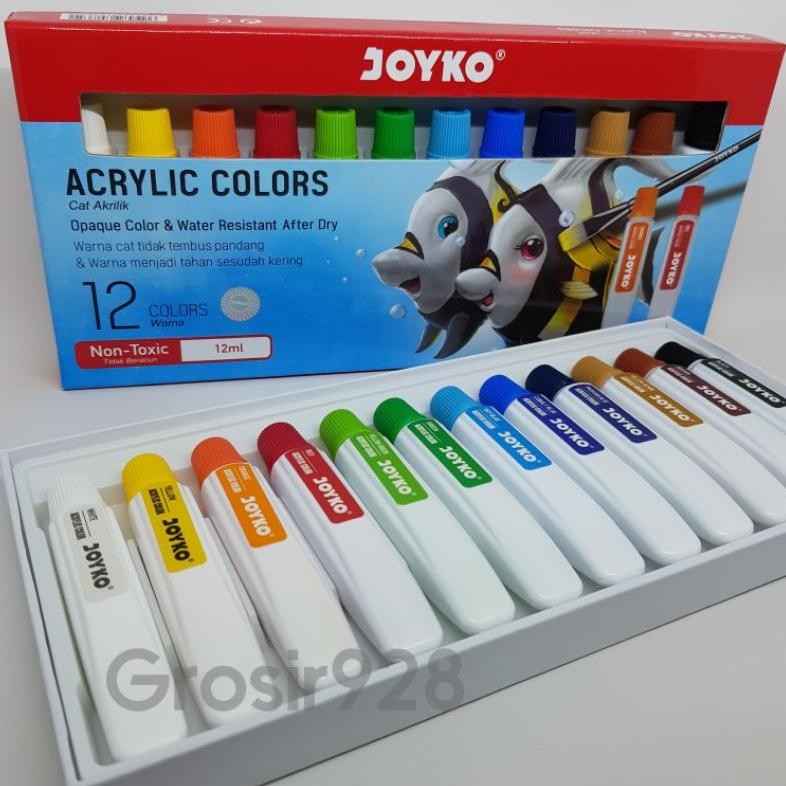 

Acrylic Colors / Cat Akrilik Joyko 12 warna AST
