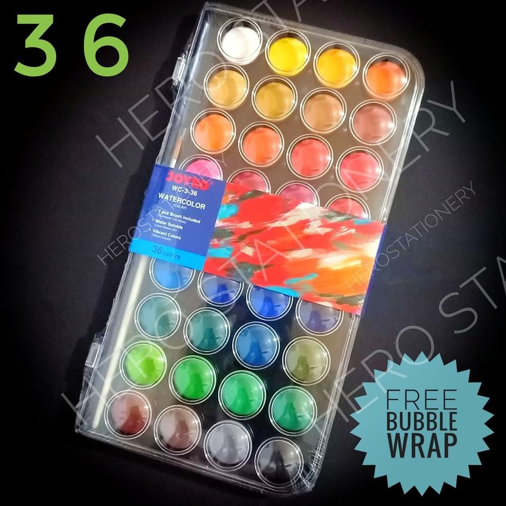 

Set cat air water color watercolor joyko 36 warna WC-3-36 AST