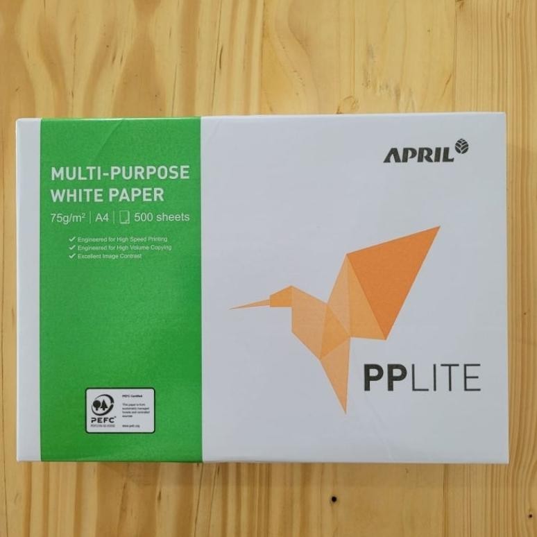 

Kertas HVS PPlite A4 75 gram 1 Rim (500 lembar) AST