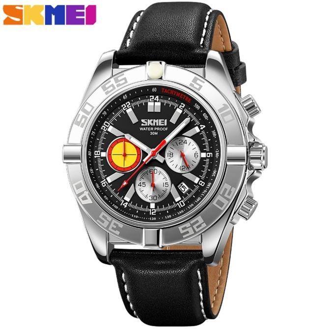 Tersedia Jam Tangan Pria Analog Date SKMEI 9322 Stainless Steel Tahan Air