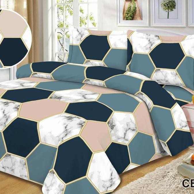 Sprei Halus katun Jepang 2in1 Sorong 120x200 rumbai, 120x200 (Cezar