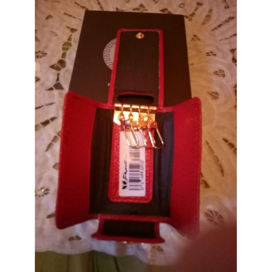 Sale Dompet Kulit Papillon Original D717 Merah Stnk Gantungan Kunci