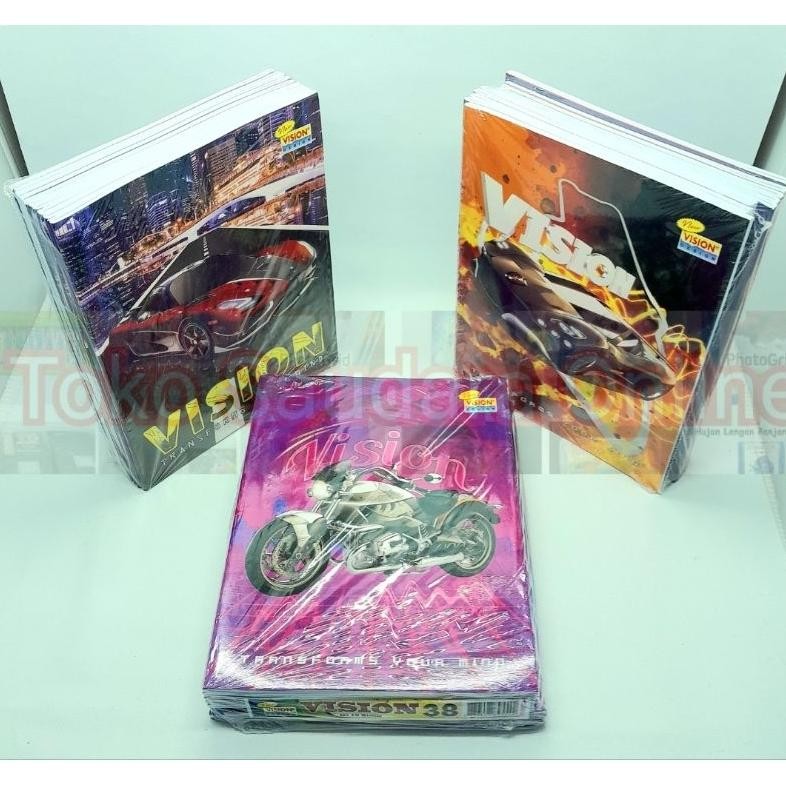 

Buku Tulis 38 Lembar Vision Terbaru Buku Tulis Murah Motif Cowok Isi 10 Buku AST