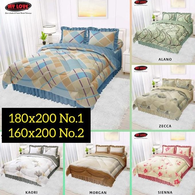 Bedcover Set 180x200 My Love Rumbai / Satu set Bedcover My Love 180x20