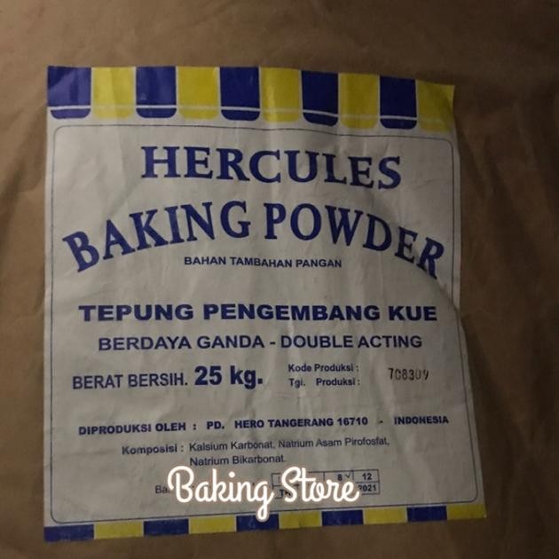 

Baking Powder Double Acting BPDA Hercules 25kg gosend/grab only