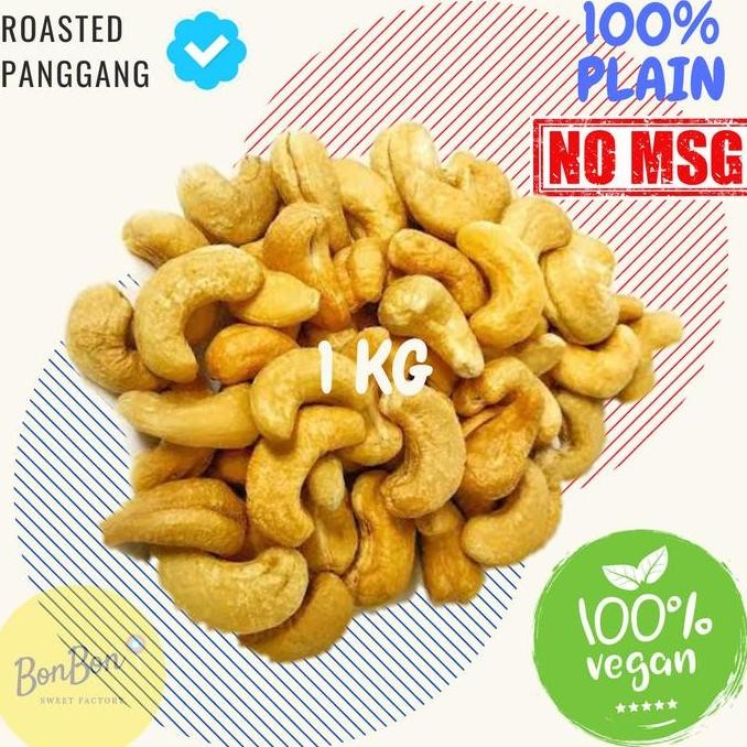 

1Kg Kacang Mede Tawar Panggang Oven Roasted Mete Original Plain No Msg